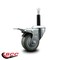 Service Caster 3'' Gray Poly Swivel 3/4'' Expanding Stem Caster Total Lock Brake SCC-EXTTL20S314-PPUB-34 - alternate 2
